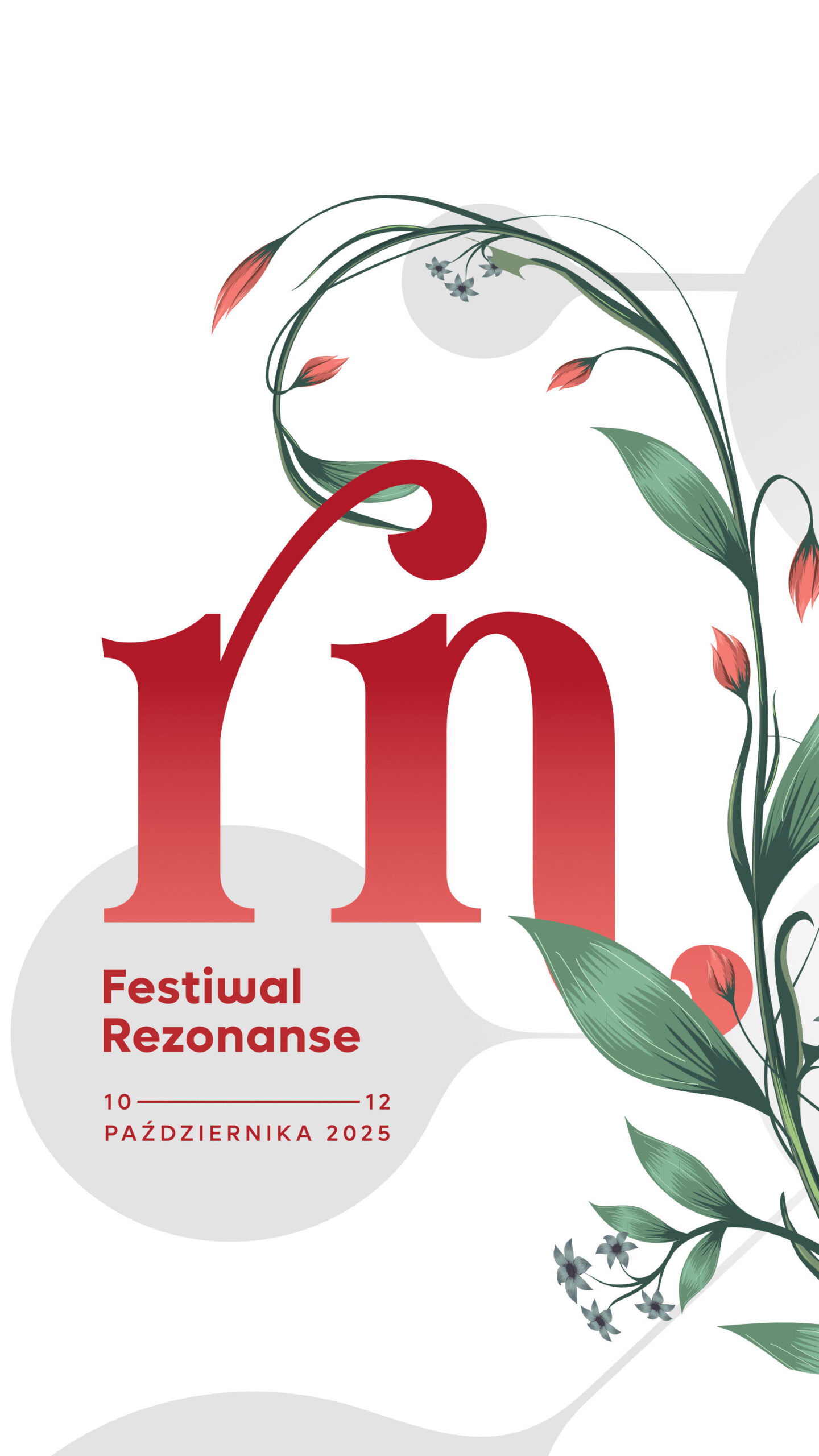 Grafika promoująca pionwa Festiwal Rezonanse